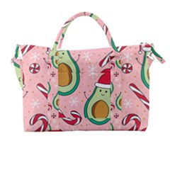 Avo Merry Christmas, Candies, Candy Cane Carry-on Travel Shoulder Bag by kyorashop23