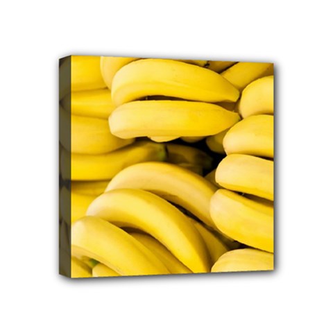 Bananas, Macro, Fruits, Ripe Bananas Mini Canvas 4  X 4  (stretched) by kyorashop23
