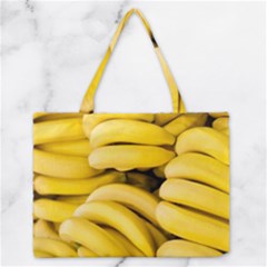 Bananas, Macro, Fruits, Ripe Bananas Zipper Medium Tote Bag by kyorashop23