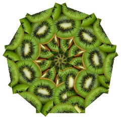 Kiwi Texture, Background With Kiwi, Fruits, Kiwi Automatic Folding Umbrella With Case (medium) by kyorashop23