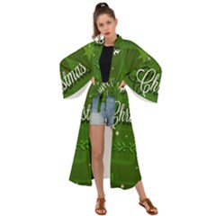 Merry Christmas , Holidays, Celebrations Maxi Kimono by kyorashop23