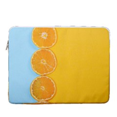 Orange, Slices, Fruit, Citrus 15  Vertical Laptop Sleeve Case With Pocket by kyorashop23
