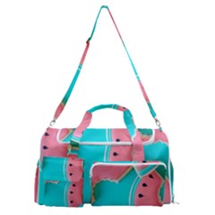 Watermelon, Fruit Sports Gym Duffle Bag With Shoe Compartment by kyorashop23