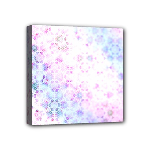 Digital Art Artwork Abstract Pink Purple Mini Canvas 4  X 4  (stretched) by Dutashop