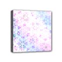 Digital Art Artwork Abstract Pink Purple Mini Canvas 4  x 4  (Stretched) View1