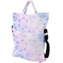 Digital Art Artwork Abstract Pink Purple Fold Over Handle Tote Bag View2