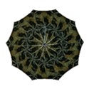 Abstract Ornate Organic Texture Design Print Automatic Folding Umbrella with Case (Large) View1