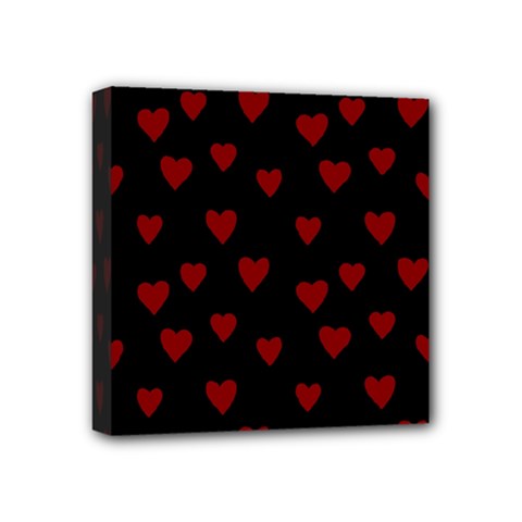Small Cute Hearts  Mini Canvas 4  X 4  (stretched) by ConteMonfrey