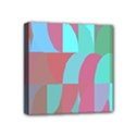 Geometric Ocean Purple Blue Pink Mini Canvas 4  x 4  (Stretched) View1