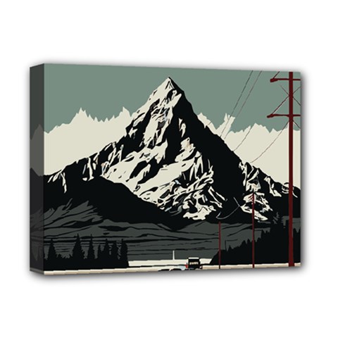 Mountains Deluxe Canvas 16  X 12  (stretched)  by Salmanaz77