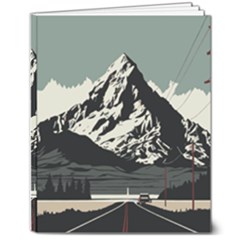 Mountains 8  X 10  Softcover Notebook by Salmanaz77