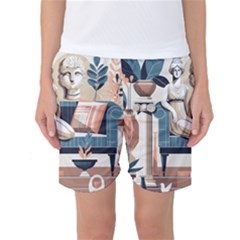 Sculpture Statue Angel Artwork Women s Basketball Shorts by Salmanaz77