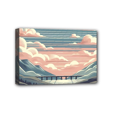 Artwork Painting Sculpture Nature Mini Canvas 6  X 4  (stretched) by Salmanaz77