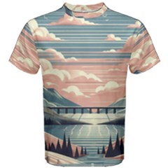 Artwork Painting Sculpture Nature Men s Cotton T-shirt by Salmanaz77