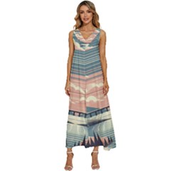 Artwork Painting Sculpture Nature V-neck Sleeveless Wide Leg Pants Overalls by Salmanaz77
