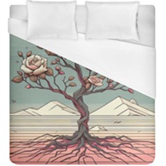 Roses Flowers Bloom Nature Blossom Duvet Cover (king Size) by Salmanaz77