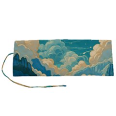 Mountains Rural Countryside Sky Roll Up Canvas Pencil Holder (s) by Salmanaz77