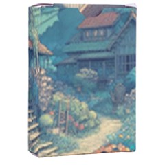 House Garden Building Flowers Playing Cards Single Design (rectangle) With Custom Box by Salmanaz77