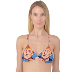 Orange Donald Trump Reversible Tri Bikini Top by vintagetrump