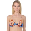 Orange Donald Trump Reversible Tri Bikini Top View1