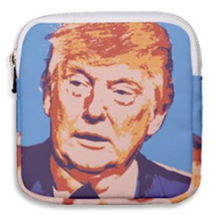 Orange Donald Trump Mini Square Pouch by vintagetrump