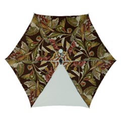 Floral Design 02 Automatic Folding Umbrella With Case (small) by myclothy