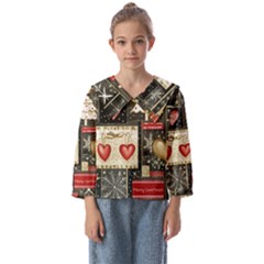 Christmas Reindeer Kids  Sailor Shirt by Posterlux