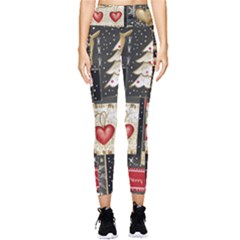Christmas Reindeer Pocket Leggings  by Posterlux