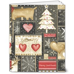 Christmas Reindeer 8  X 10  Softcover Notebook by Posterlux
