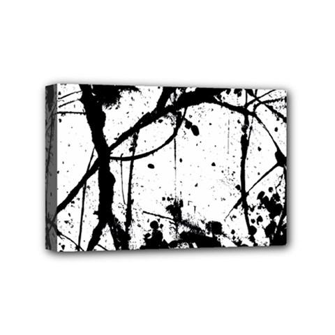 Inksplats Mini Canvas 6  X 4  (stretched) by SpinnyChairDesigns