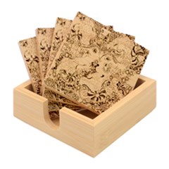 Supersonicangeldream Bamboo Coaster Set by chellerayartisans