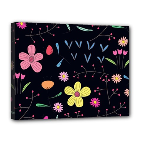 Foliage Pattern Beautiful Aesthetic Secret Garden Canvas 14  X 11  (stretched) by Paksenen