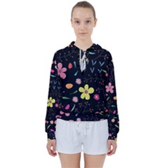 Foliage Pattern Beautiful Aesthetic Secret Garden Women s Tie Up Sweat by Paksenen