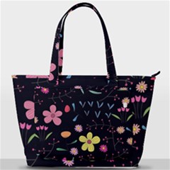 Foliage Pattern Beautiful Aesthetic Secret Garden Back Pocket Shoulder Bag  by Paksenen