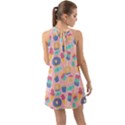Ice Cream Donut Sweets Candie Halter Tie Back Chiffon Dress View2