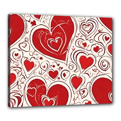 Be My Valentine Canvas 24  X 20  (stretched) by pollyparadiseartshop