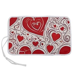 Be My Valentine Pen Storage Case (l) by pollyparadiseartshop