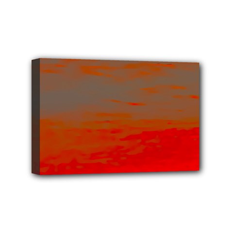 Crimson Skys Mini Canvas 6  X 4  (stretched) by RiverRootz