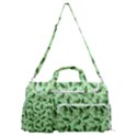 Leaves Pattern Texture Seamless Sports Gym Duffle Bag with Shoe Compartment View1