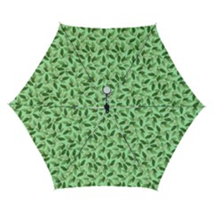 Leaves Pattern Texture Seamless Automatic Folding Umbrella With Case (small) by Hannah976