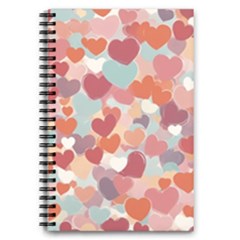 Valentines Day Hearts Romance Love 5 5  X 8 5  Notebook by Posterlux