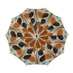 Leaves Boho Monster Nature Automatic Folding Umbrella With Case (large) by Salmanaz77