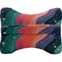 Art Abstract Pattern Velour Seat Head Rest Cushion View2