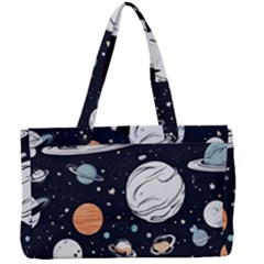 Space Galaxy Universe Stars Sky Canvas Work Bag by Paksenen
