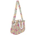 Abstract Pattern Design Scrapbooking Rope Handles Shoulder Strap Bag View2