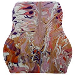 Pour Flames Car Seat Velour Cushion  by kaleidomarblingart