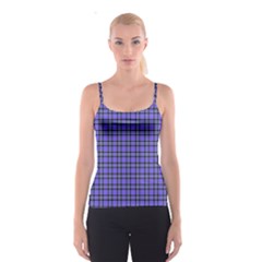 Blue Tartan Plaid 1 Spaghetti Strap Top by dressshop