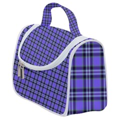 Blue Tartan Plaid 1 Satchel Handbag by dressshop