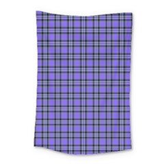 Blue Tartan Plaid 1 Small Tapestry by dressshop