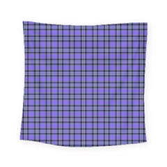Blue Tartan Plaid 1 Square Tapestry (small) by dressshop
